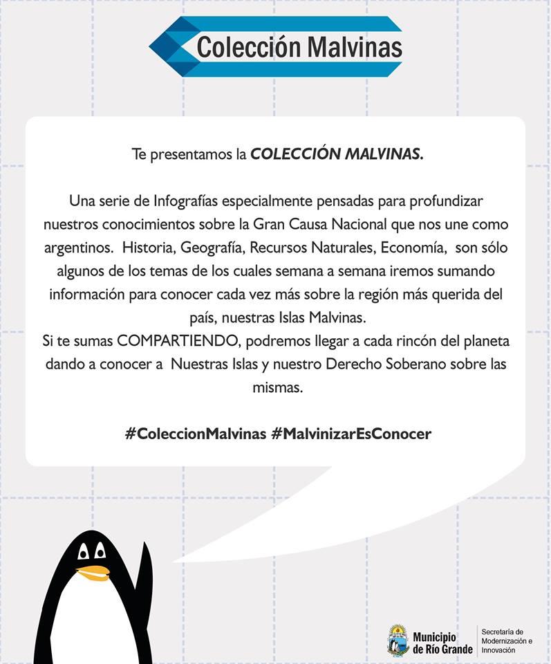 El municipio lanzará una serie de infografías de Malvinas para compartir en redes sociales