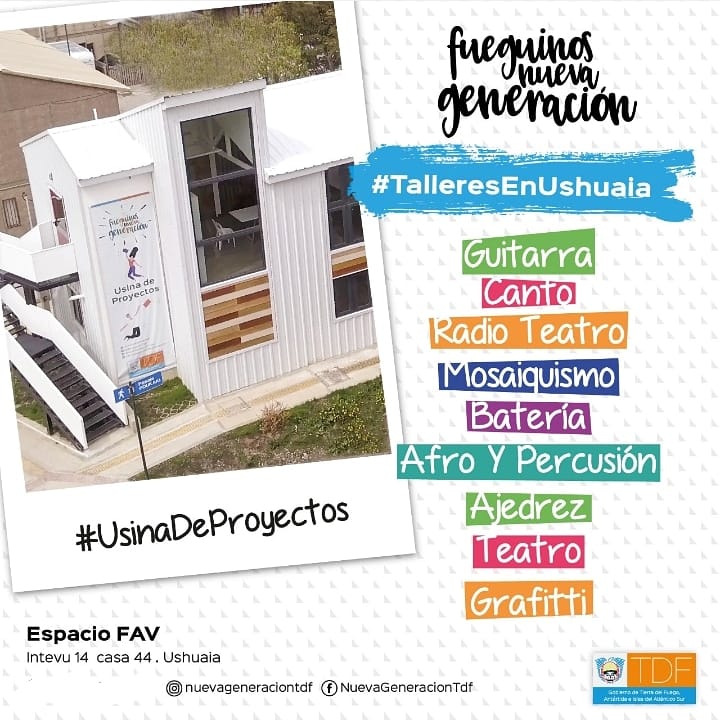 En Ushuaia: Amplia oferta de talleres en el Espacio FAV