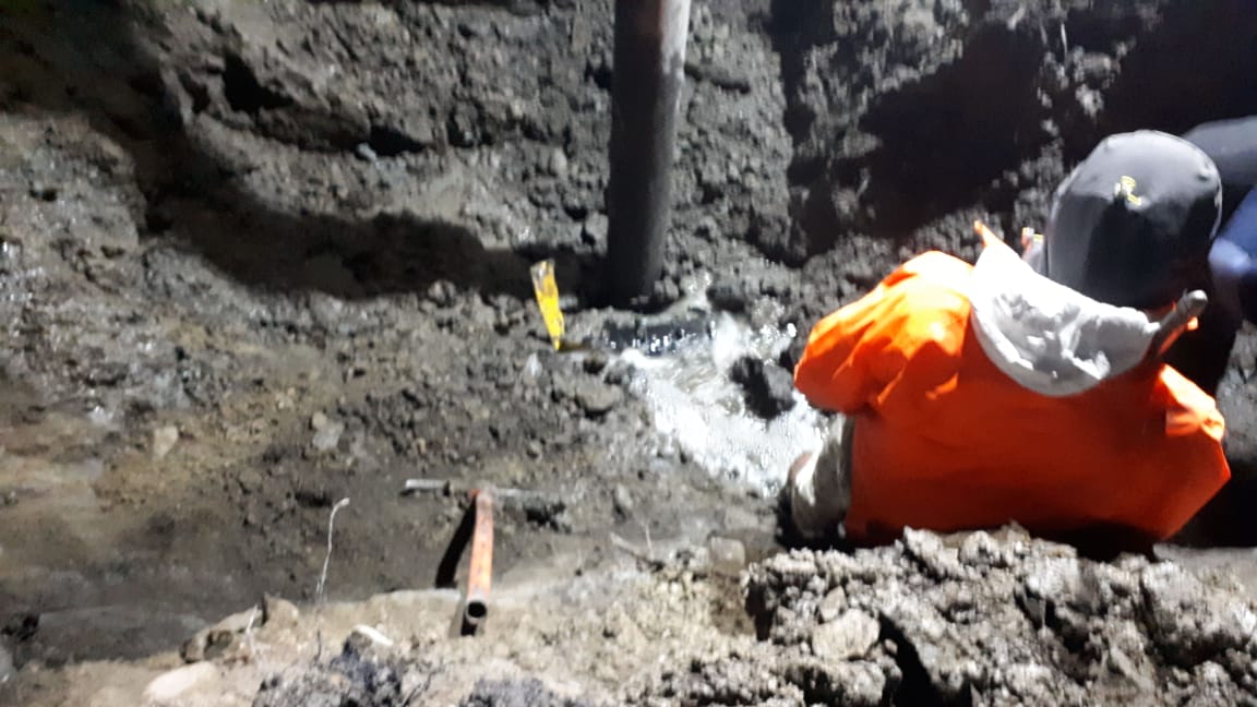 Servicios Públicos del Municipio de Ushuaia trabaja en el encauce de aguas y la reparación de pluviales