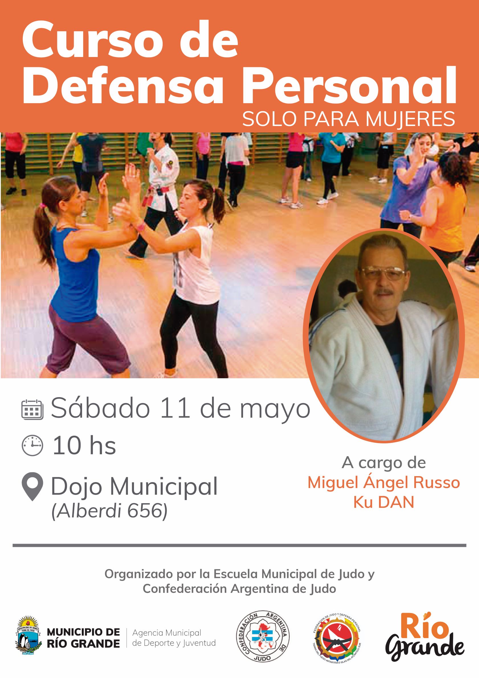 El Municipio junto a la Confederación Argentina de Judo brindará un Curso de Defensa Personal para Mujeres