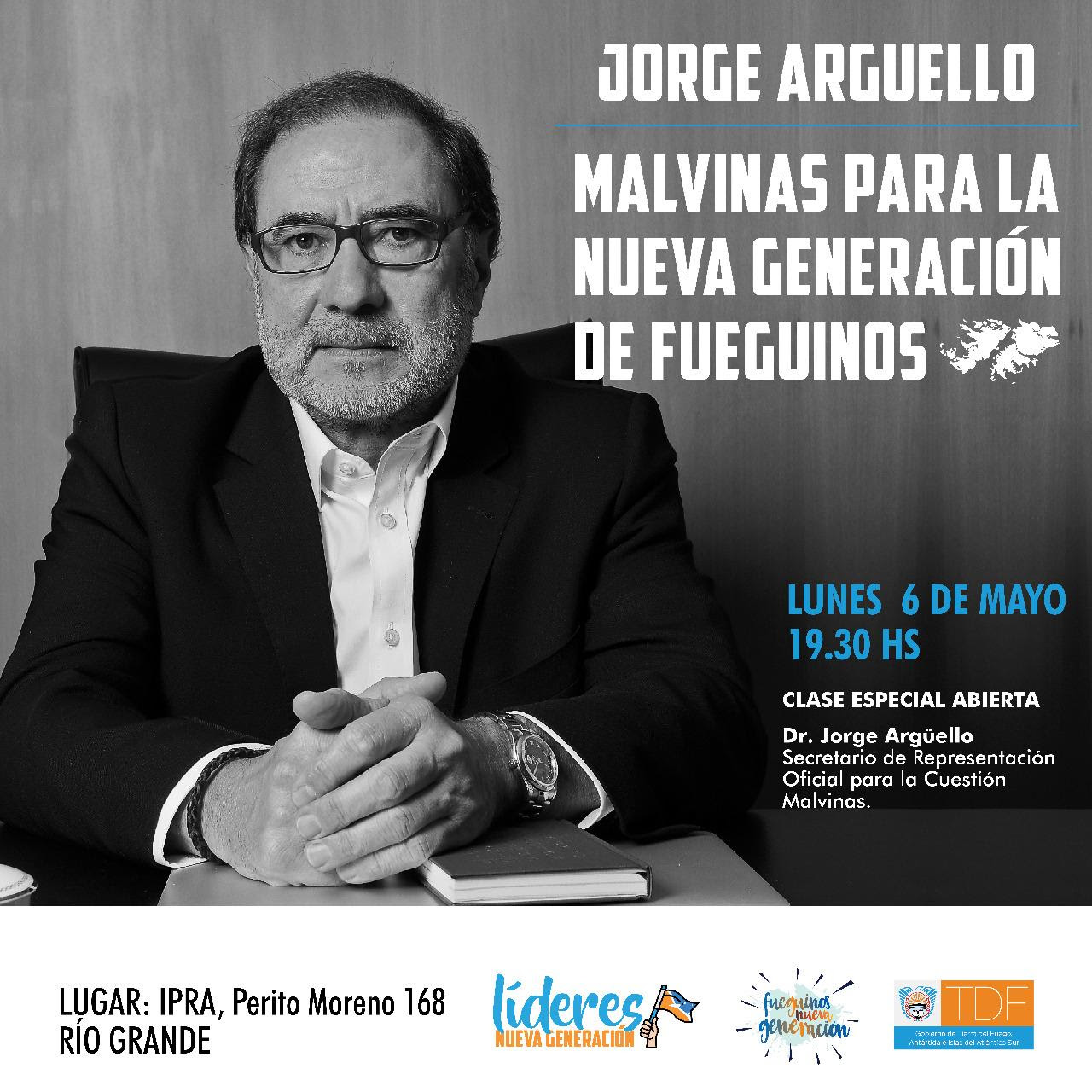 Argüello disertará sobre la cuestión Malvinas junto a Jóvenes Fueguinos