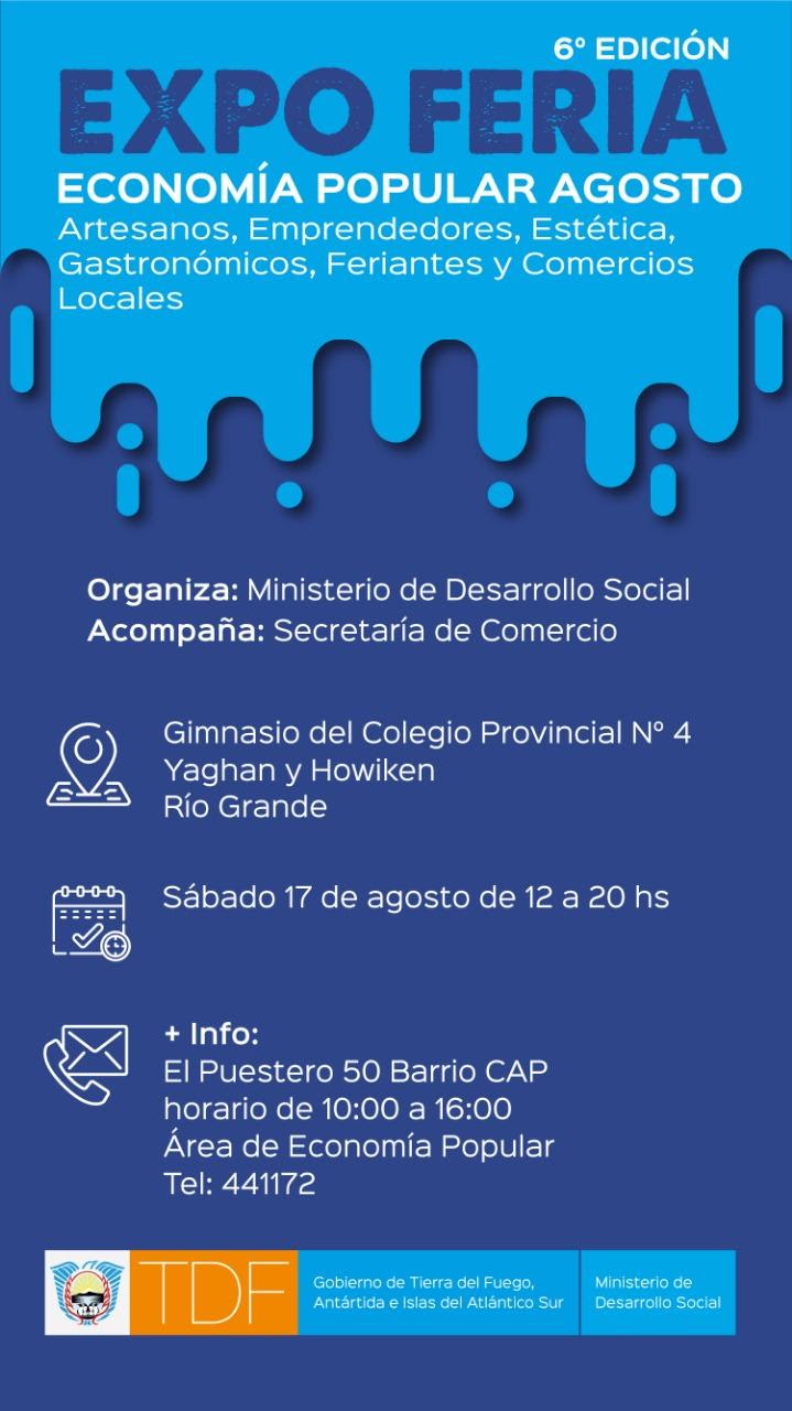 Fería de de la economía Popular en Río Grande
