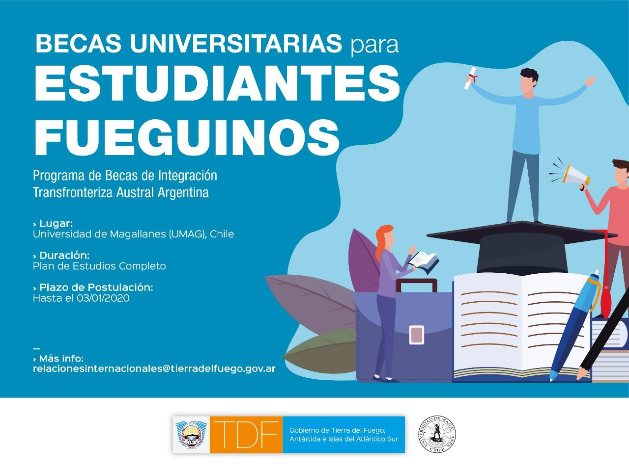 continua la convocatoria para becas universitarias en Chile para estudiantes fueguinos