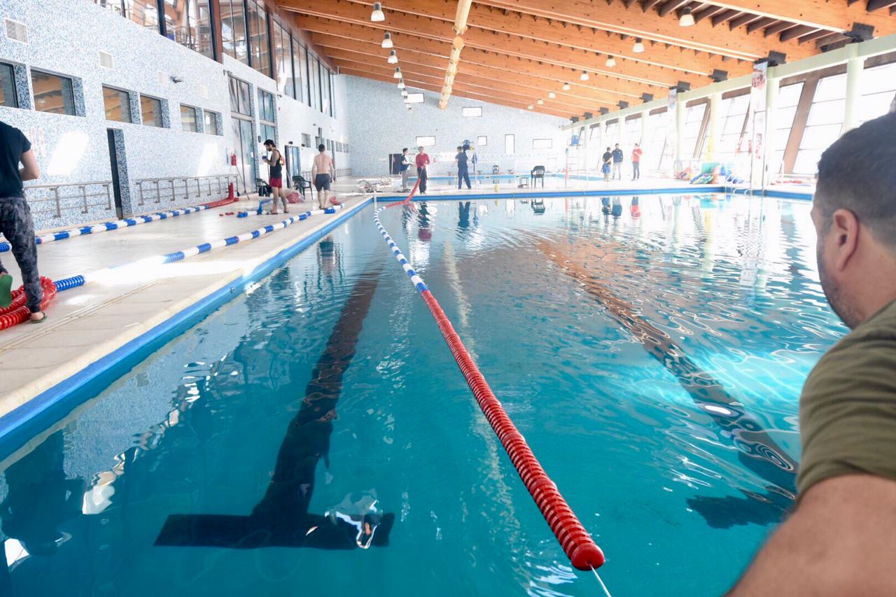 Cambio de andariveles en natatorios de Ushuaia