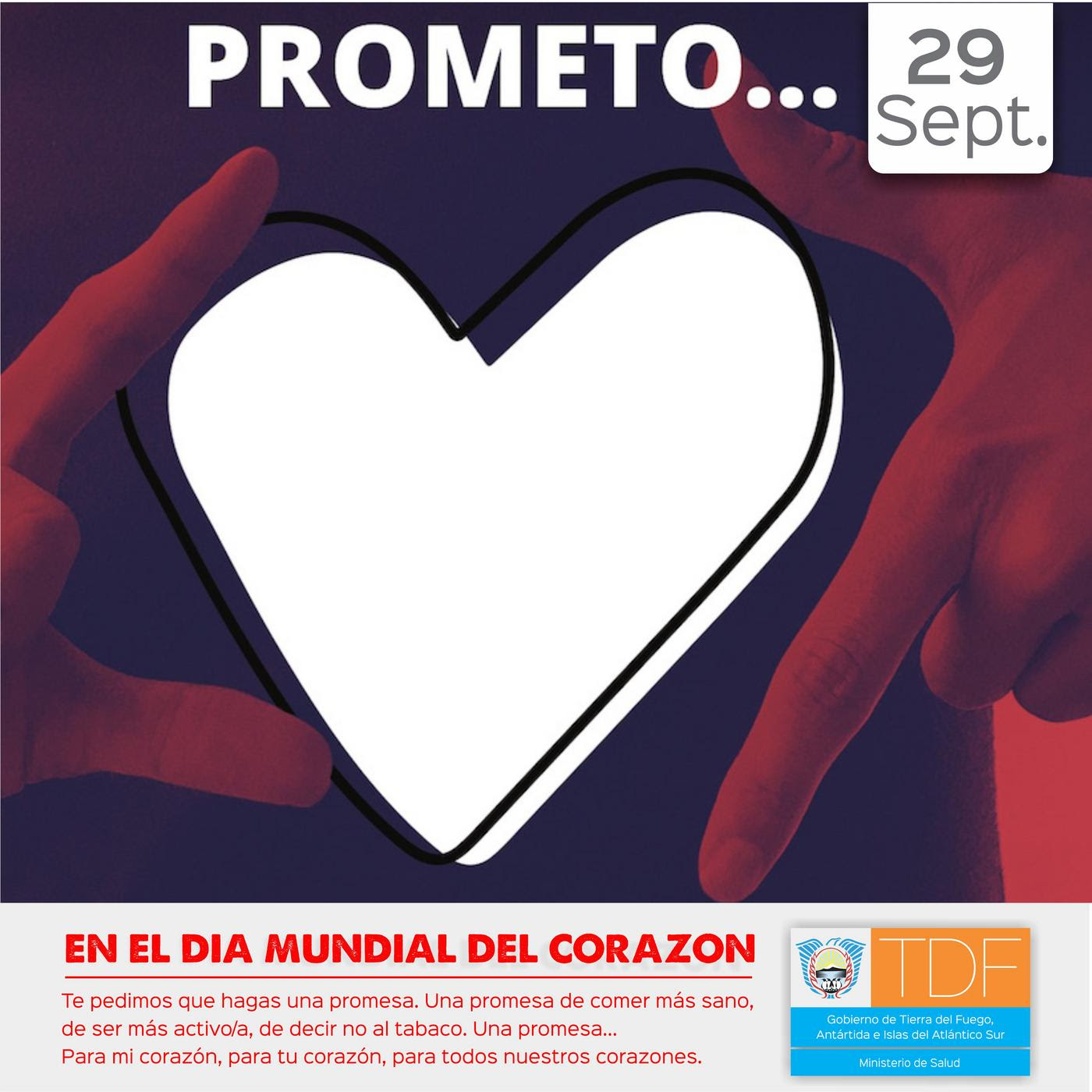 Salud se suma a la conmemoración por el Día Mundial del Corazón