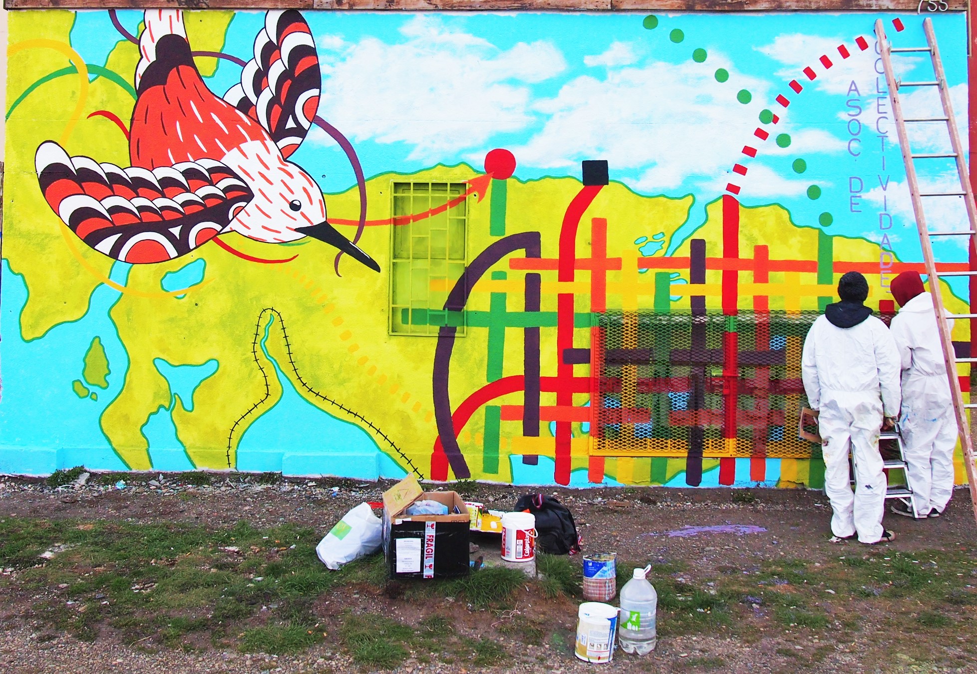 Finalizan mural que expresa la libertad  de los inmigrantes y la diversidad cultural