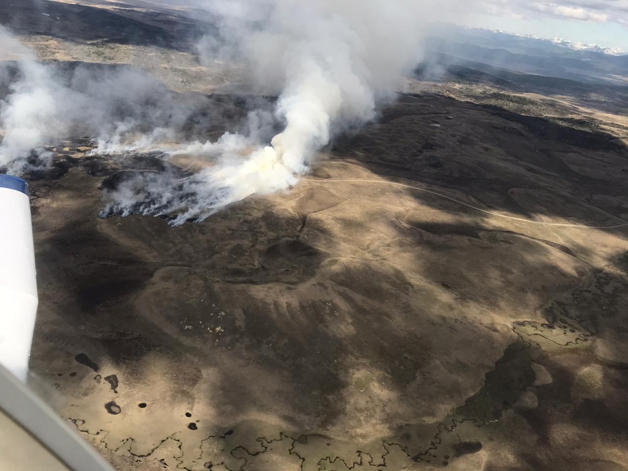 Incendio forestal en Estancia La Pilarica