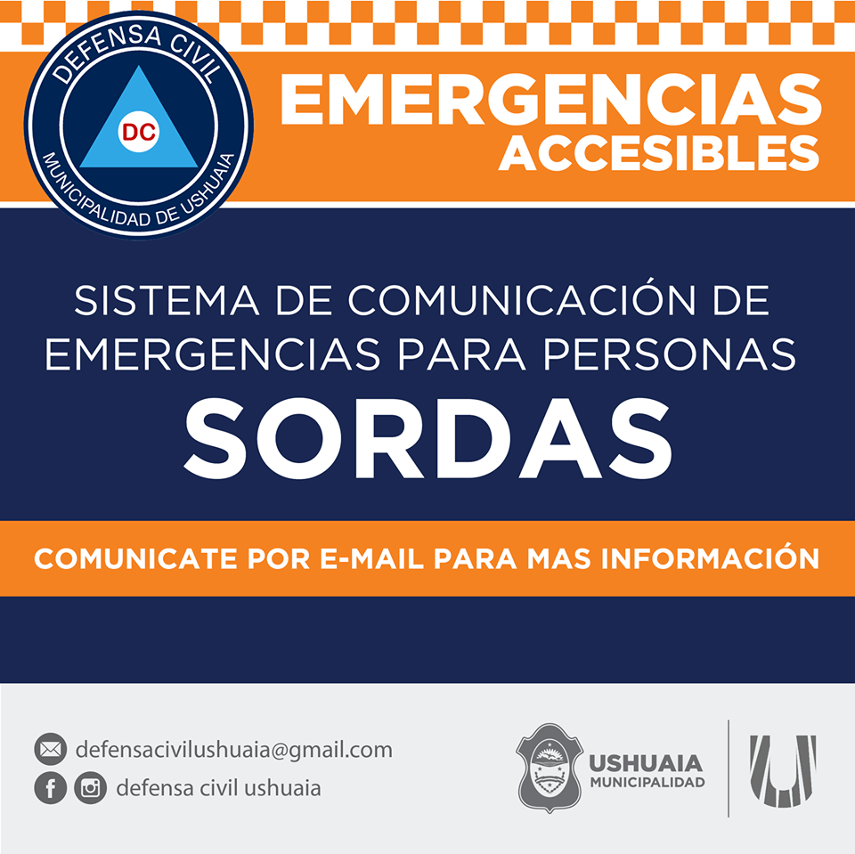 Ushuaia: Habilitarán una vía de comunicación de emergencias para personas sordas