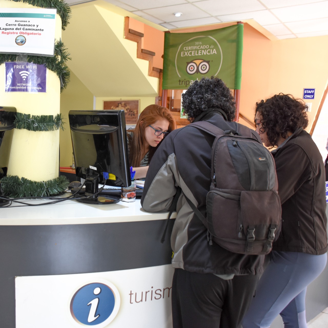 En Ushuaia un 16% más de turistas fueron asistidos por la municipalidad.