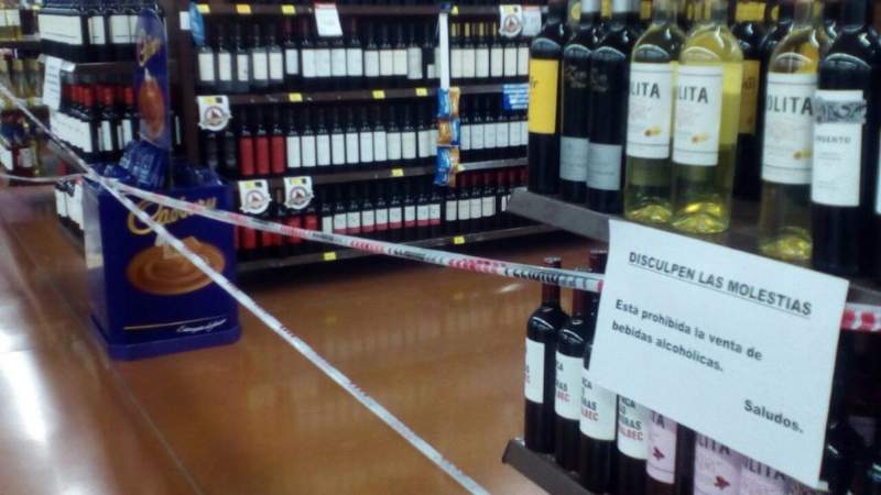 Prohíben el alcohol durante la cuarentena