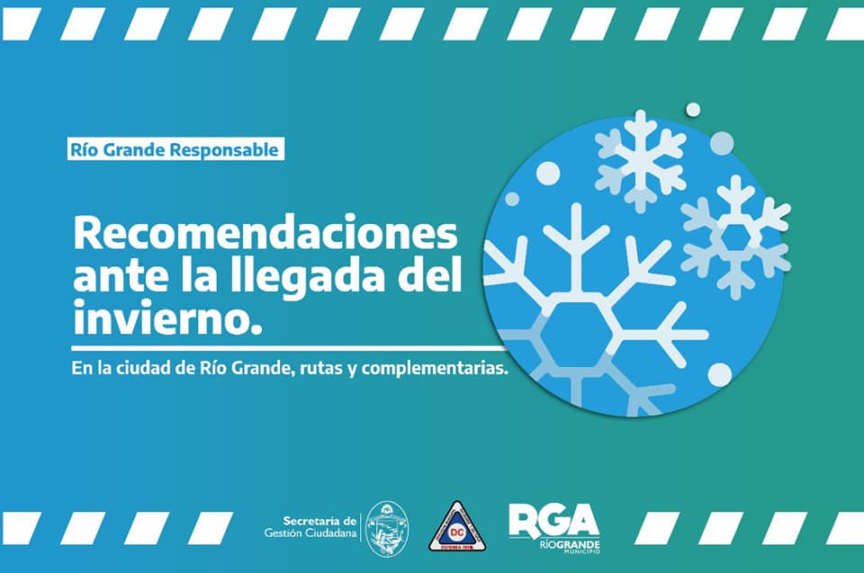 El Municipio brinda recomendaciones ante la llegada del invierno