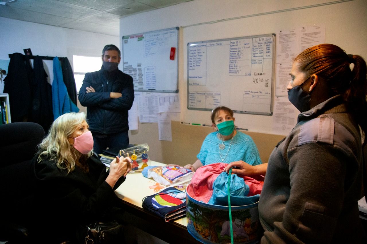 Chapperon y Castillo recorrieron los talleres del servicio penitenciario en Ushuaia
