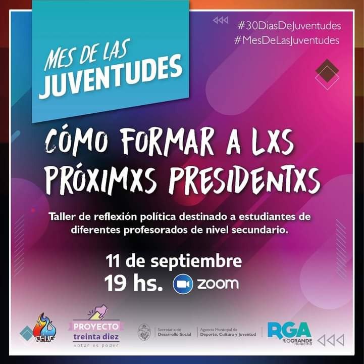 Continúan las diversas propuestas en el marco del «mes de las juventudes»