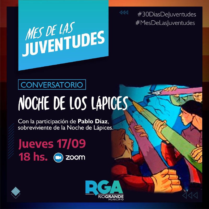 Hoy se realizará el conversatorio con Pablo Díaz uno de los sobrevivientes de «La Noche de los Lápices»