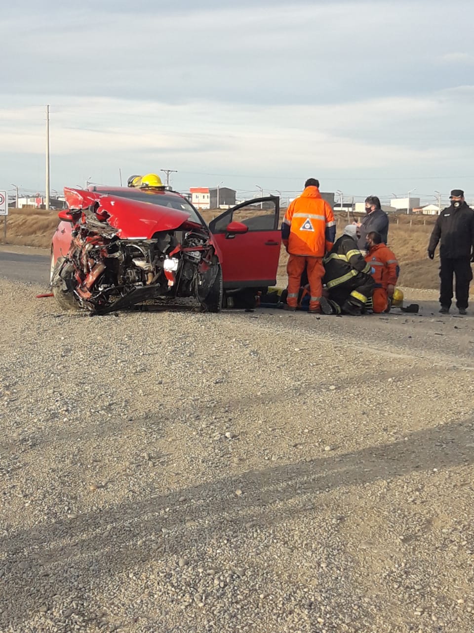 Violento choque en circunvalación