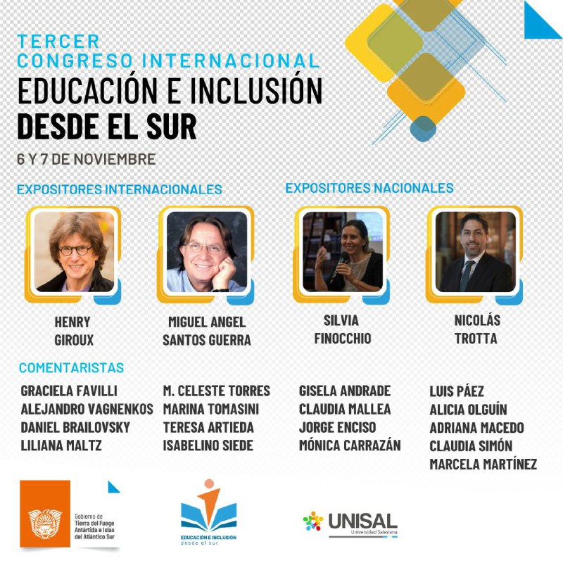 Inscripciones para el  3° Congreso Internacional Educación e Inclusión desde el sur