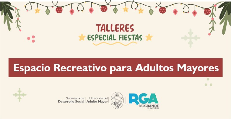 Espacio recreativo para adultos mayores con la propuesta «Especial Navidad»