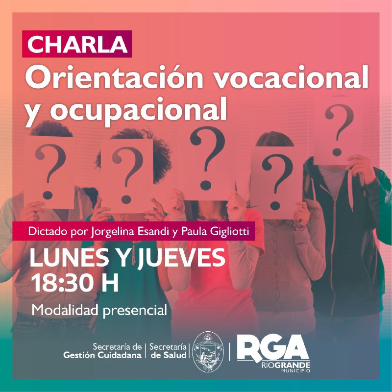 Se realizarán charlas de Orientación Vocacional y Ocupacional