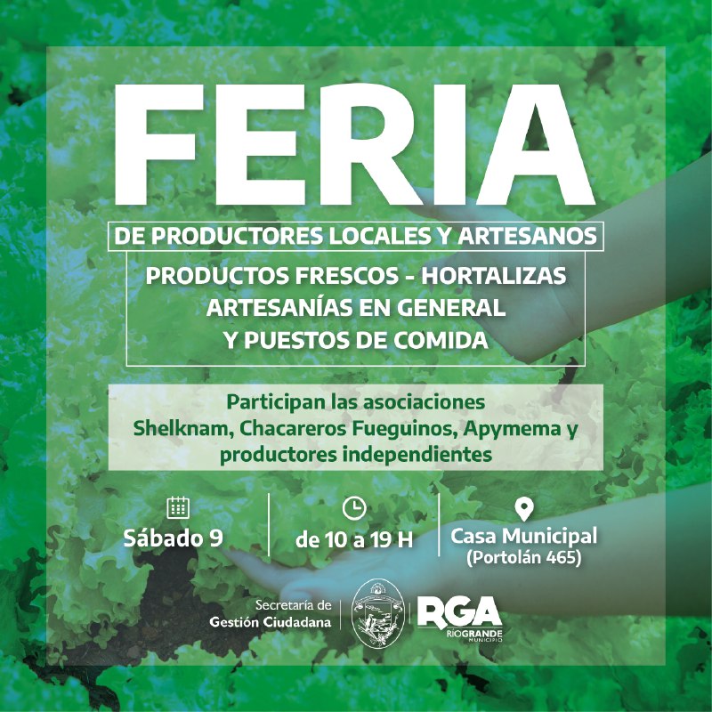 SE VIENE UNA NUEVA FERIA DE PRODUCTORES LOCALES Y ARTESANOS