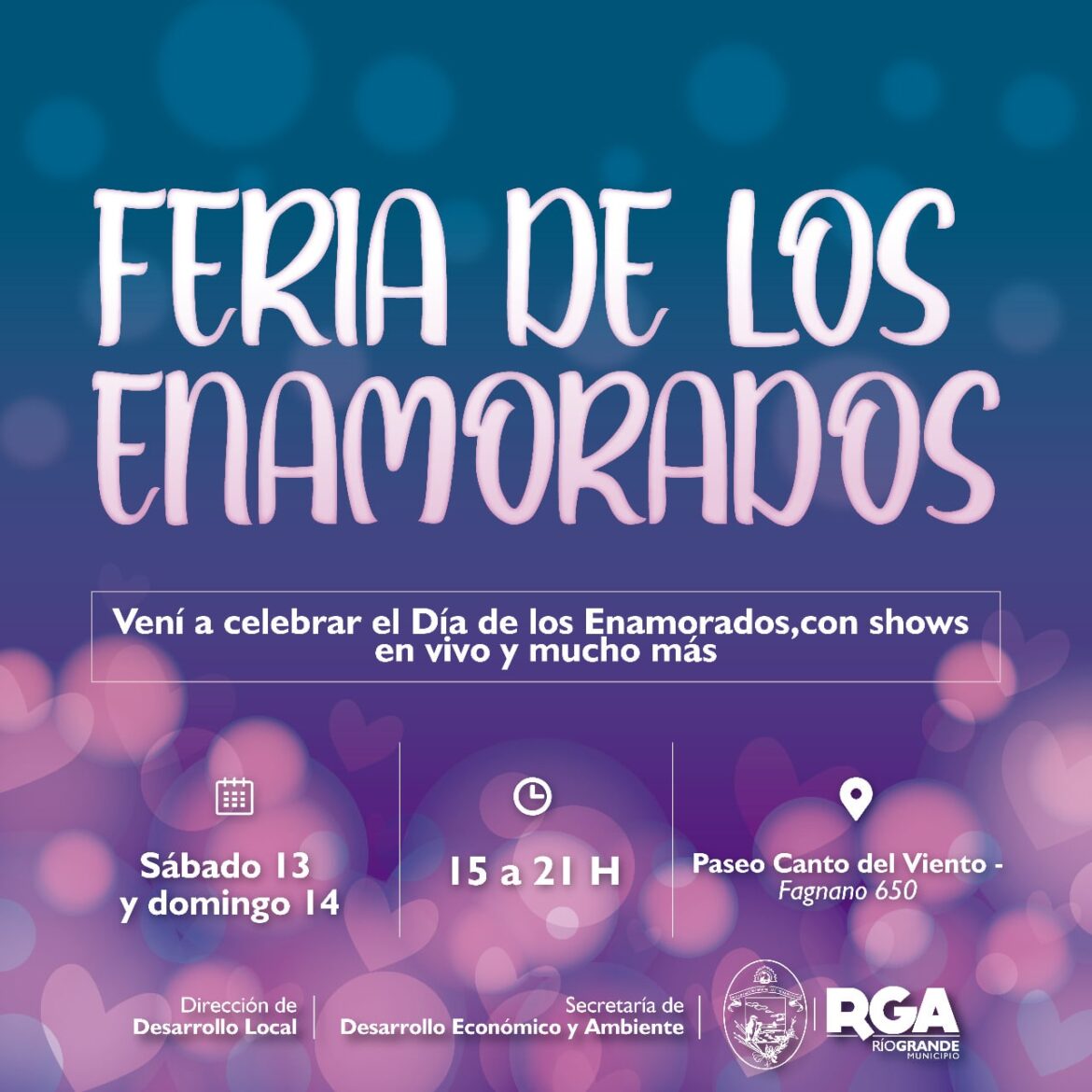 ESTE FIN DE SEMANA SE REALIZARÁ LA FERIA DE LOS ENAMORADOS