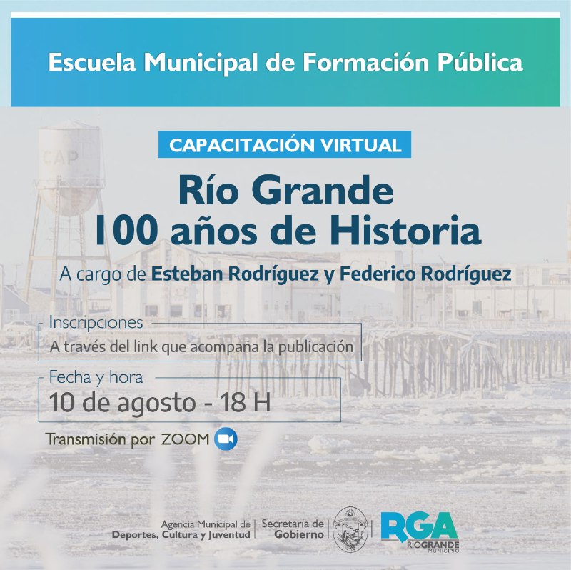 Se brindará capacitación para docentes sobre la historia de Río Grande