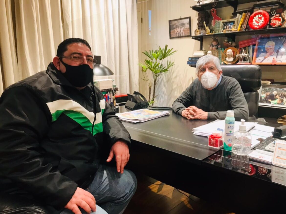 Pedro Abel Velázquez fue recibido por Moyano