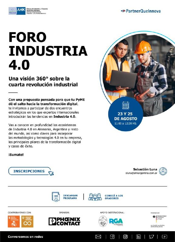 El Municipio acompaña la 8° edición del Foro Industrial 4.0
