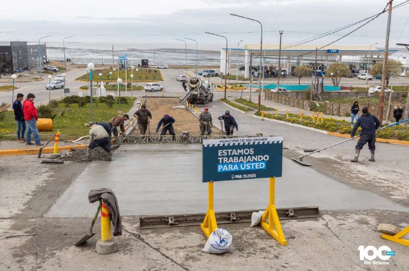 El Municipio avanza con la pavimentación de la calle Belgrano