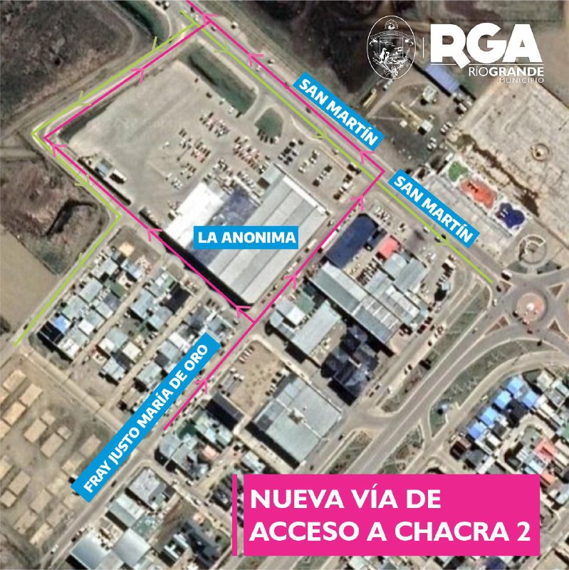 Nueva vía de acceso el la zona de la rotonda de las Américas