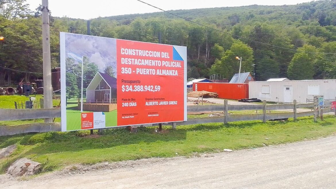 GOBIERNO INICIÓ LA CONSTRUCCIÓN DEL DESTACAMENTO POLICIAL PARA PUERTO ALMANZA