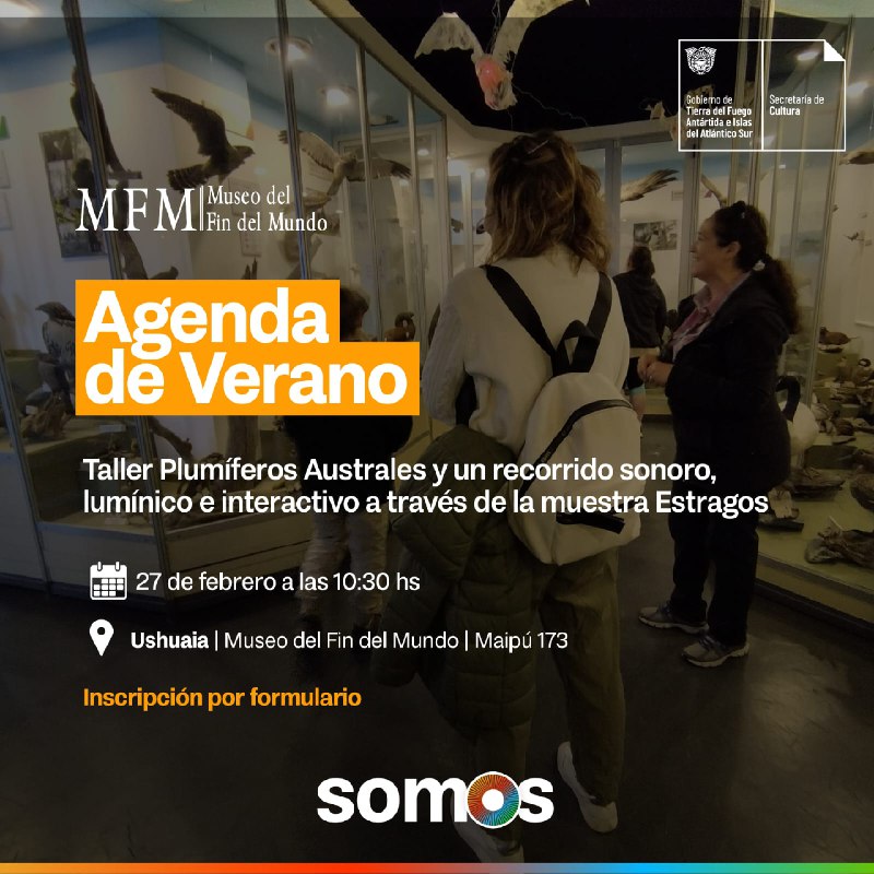 Taller sobre Plumíferos Australes a través de la muestra “Estragos”