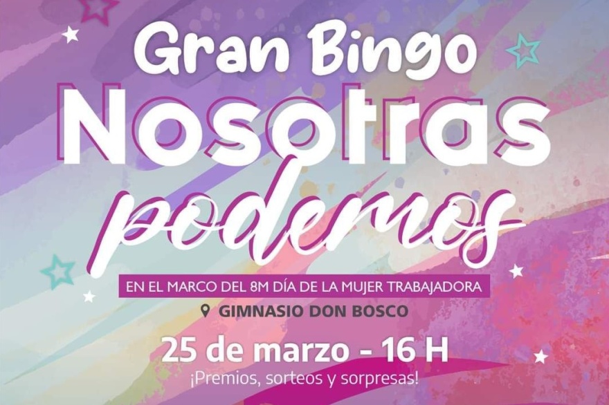 Hoy comienza la entrega de entradas para el bingo ‘Nosotras podemos’ en Río Grande