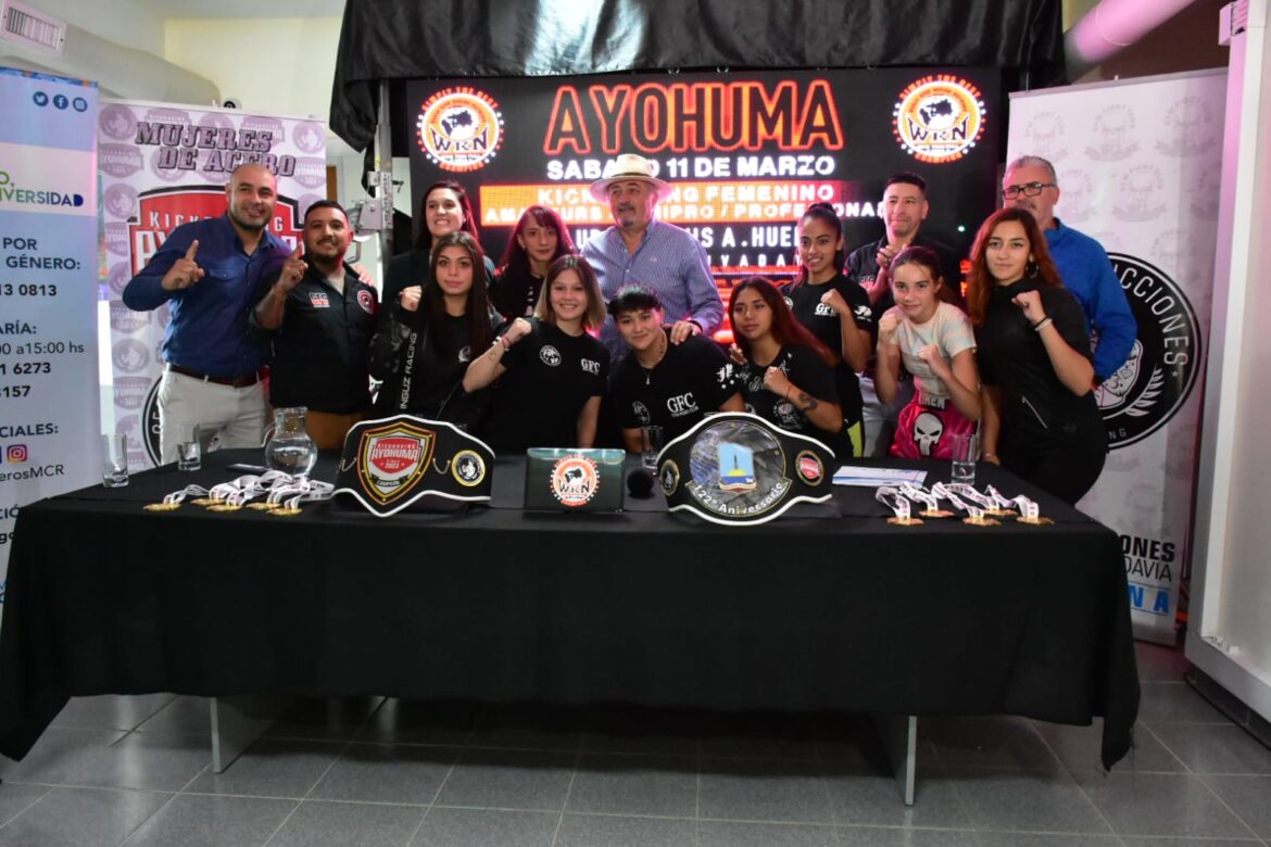 Histórico: Se presentó “Ayohuma, Mujeres de Acero”, primera velada femenina de Kickboxing