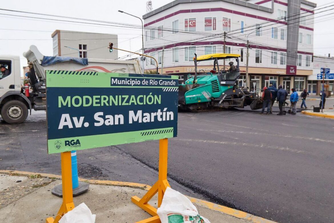 Trabajos finales modernización vial de la Av. San