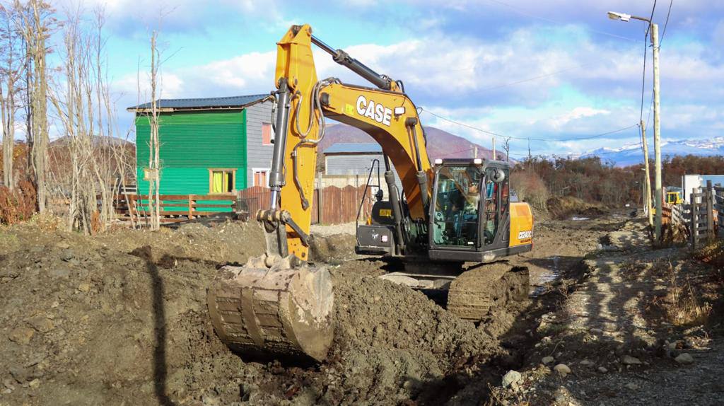 Tolhuin: inicio de la pavimentación en el barrio 9 de octubre que  beneficiará a más de 300 familias