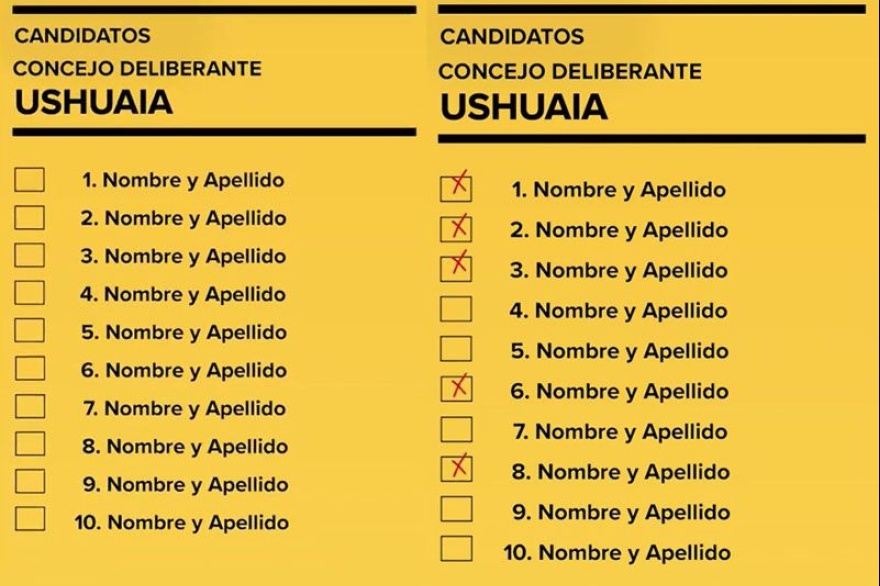 Preferencias y tachas: cómo votar correctamente el domingo