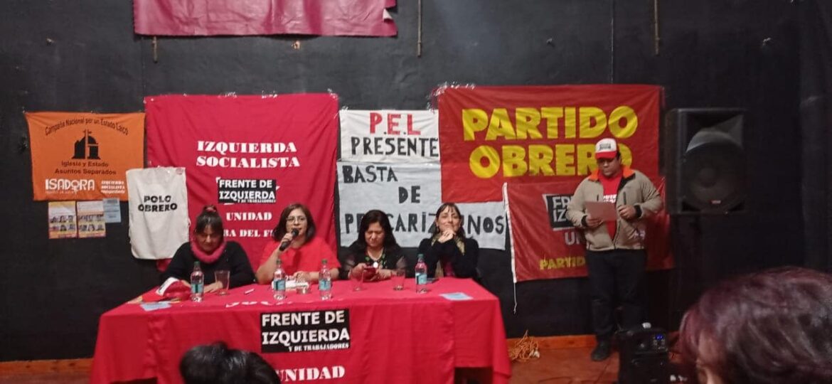 Romina del Plá acompañó a candidatos provinciales del FIT-U