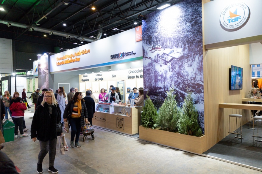 El stand de Tierra del Fuego fue uno de los más visitados en la Feria ‘Caminos y Sabores’