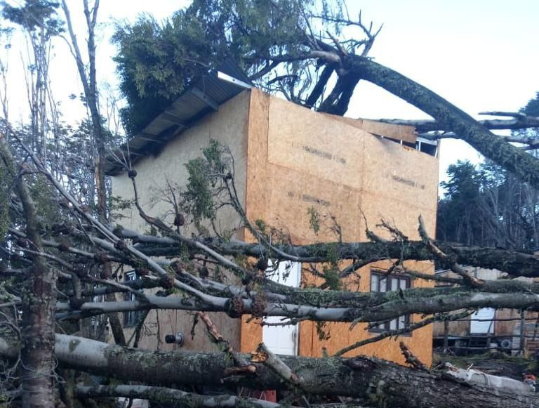 La Municipalidad de Ushuaia debió asistir a las familias afectadas por el temporal del fin de semana