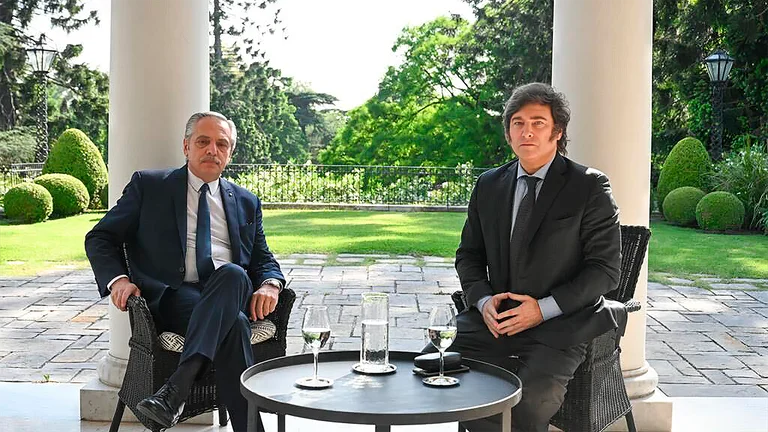 Javier Milei se reunió con Alberto Fernández en la Quinta de Olivos