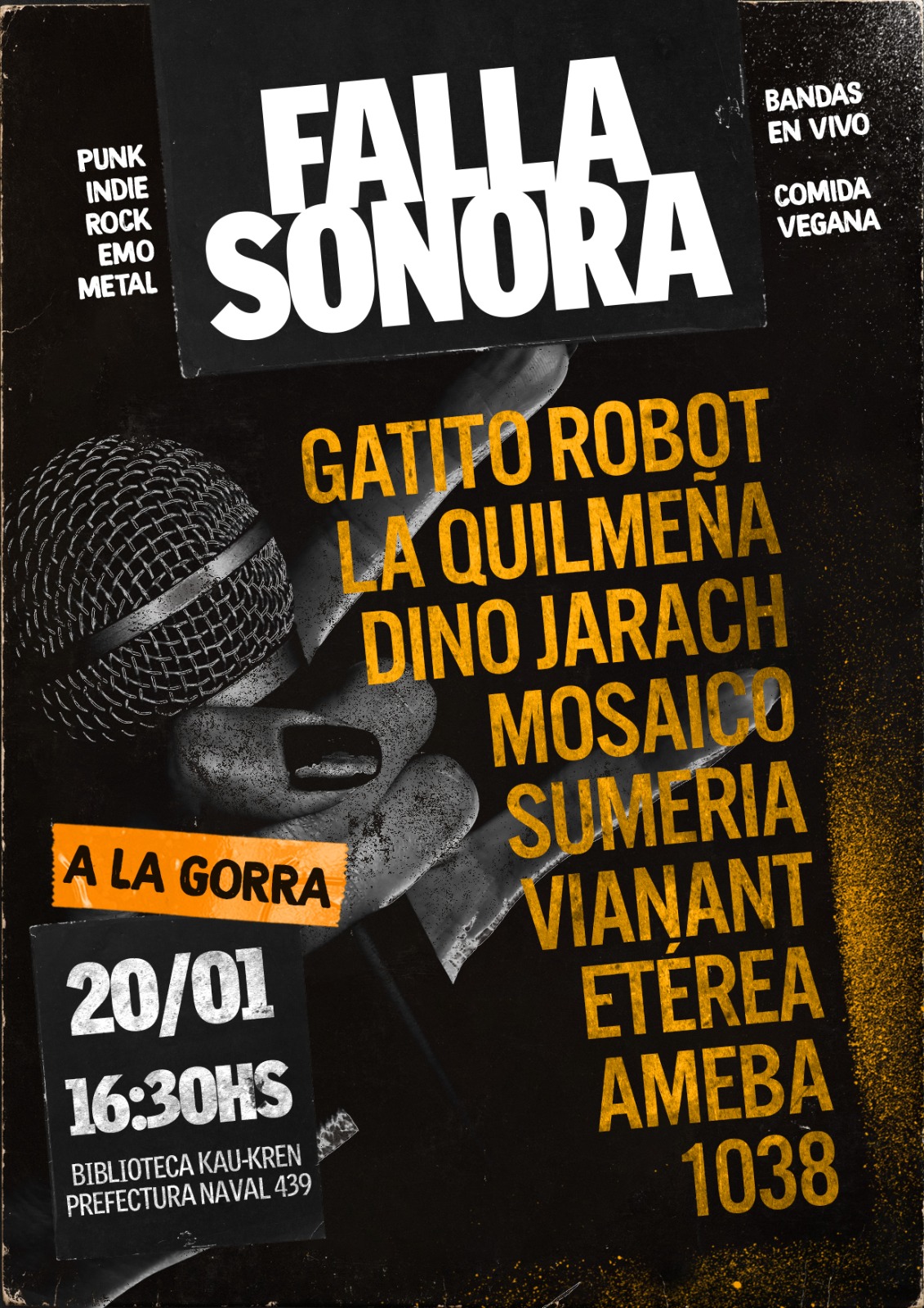 «Falla Sonora» bandas en vivo este fin de semana