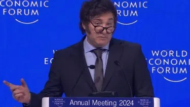 Con un discurso ultraliberal, Milei habló en Davos