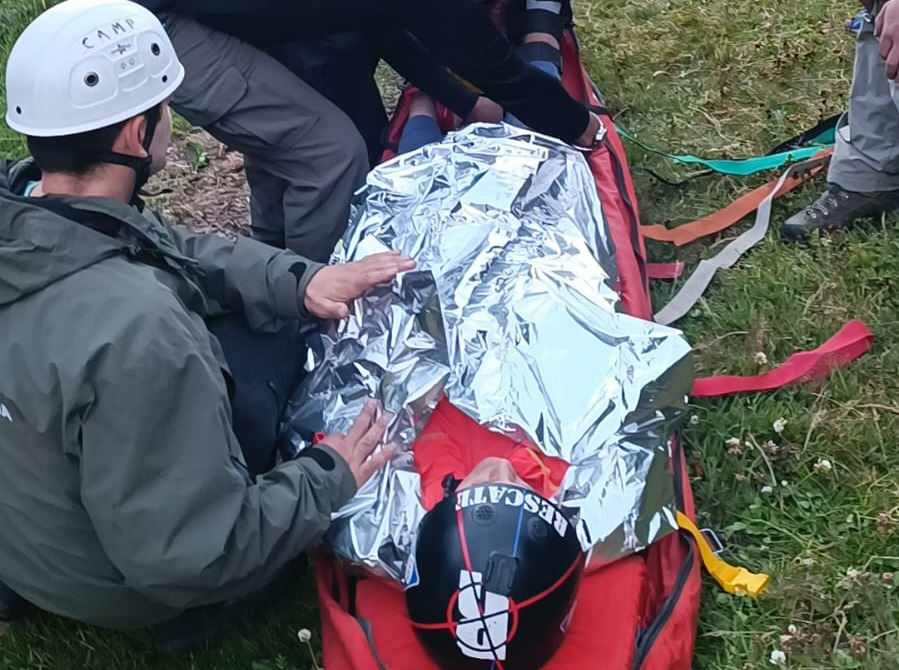 La Comisión de Auxilio rescató a un hombre en Pista Wallner