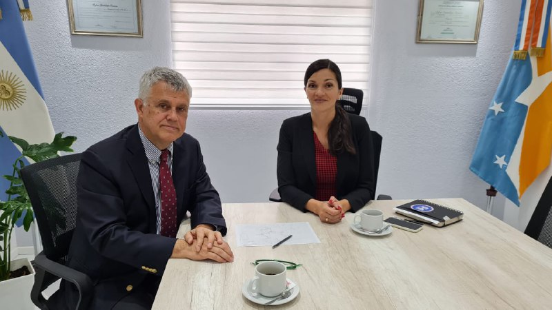 La presidente del Concejo Guadalupe Zamora recibió al Cónsul de Chile en Río Grande