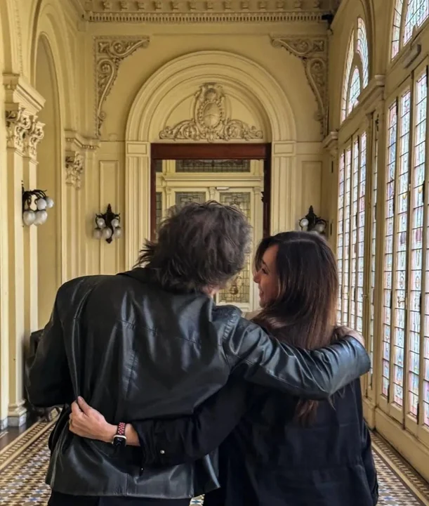 Milei y Villarruel desmienten tensiones internas con una foto conjunta