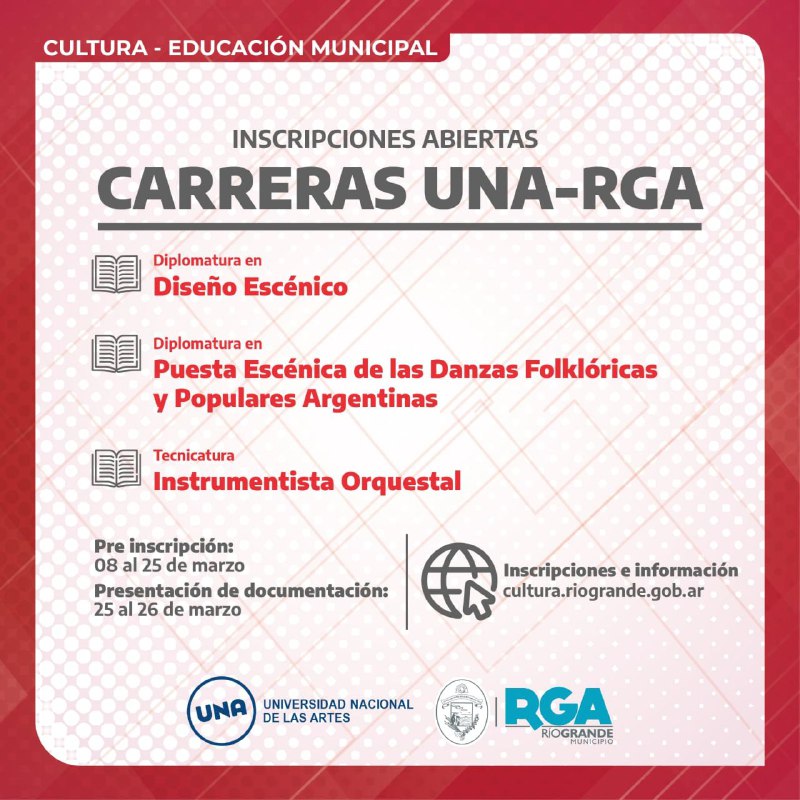 El Municipio de Río Grande abre las reinscripciones para la UNA