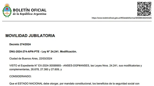 Jubilados: el Gobierno oficializó el aumento para los haberes de marzo y cómo se actualizará los próximos meses