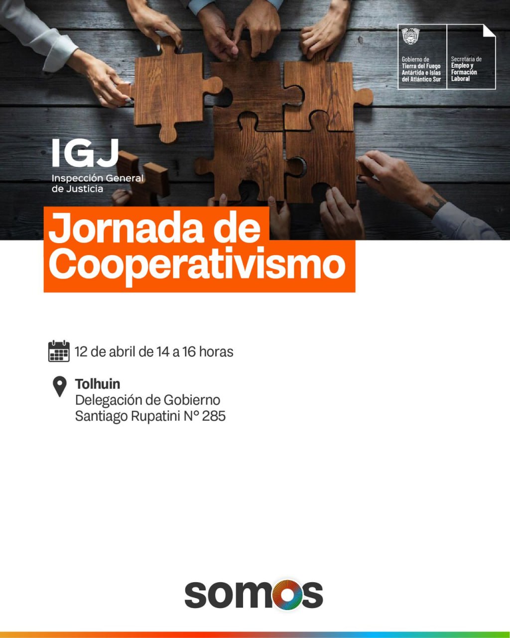 Economía Popular e IGJ brindarán una jornada de cooperativismo en Tolhuin