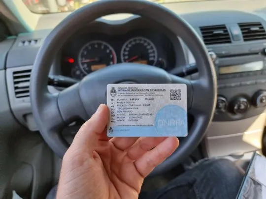 Ya no será necesaria la «cédula azul» para circular en auto
