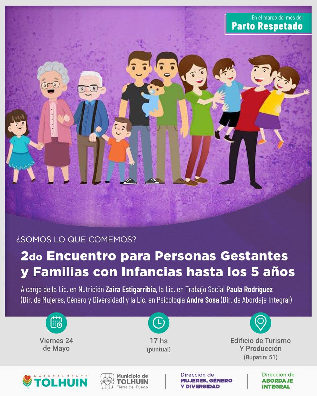 Continúa el ciclo de encuentros en el marco del Mes del Parto Respetado